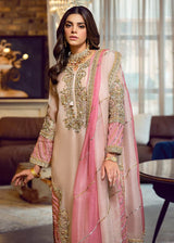 Embroidered Blush Pink & Rose Festive Suit Unstitched