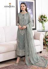 Asim Jofa AJJMD-20 EMBROIDERED CHIFFON , ORGANZA UNSTITCHED 3 PCS