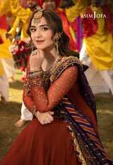 AJDAD-19 EMBROIDERED CHIFFON 2 PCS