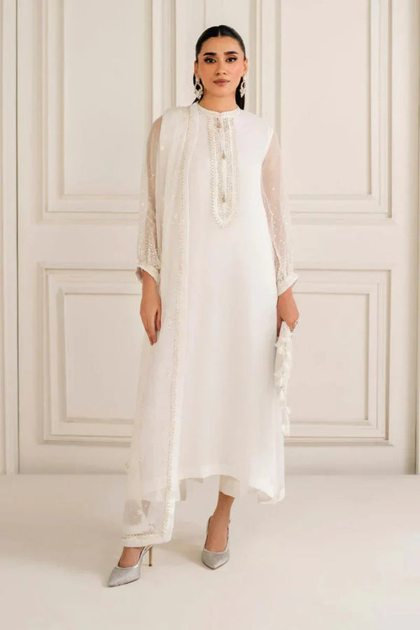 Baroque 03-Piece Chiffon Suit With Sequence Embroidery-Unstitched
