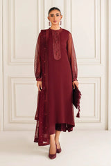 Baroque 03-Piece Chiffon Suit With Sequence Embroidery-Unstitched