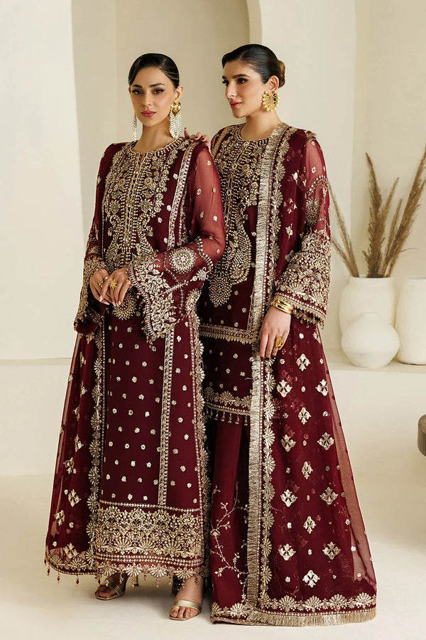 Alizeh Aymal Embroidered Chiffon Unstitched 3Pc SuitAF-BHM-4071-Lira