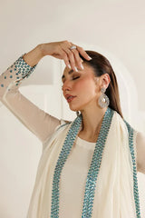 Jazmin Chiffon Hand Embellished & Embroidered 4 Piece Dress Unstitched - J3491