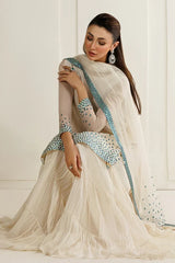 Jazmin Chiffon Hand Embellished & Embroidered 4 Piece Dress Unstitched - J3491