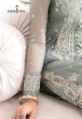Asim Jofa AJJMD-20 EMBROIDERED CHIFFON , ORGANZA UNSTITCHED 3 PCS