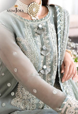 Asim Jofa AJJMD-20 EMBROIDERED CHIFFON , ORGANZA UNSTITCHED 3 PCS