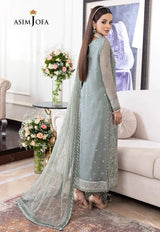 Asim Jofa AJJMD-20 EMBROIDERED CHIFFON , ORGANZA UNSTITCHED 3 PCS