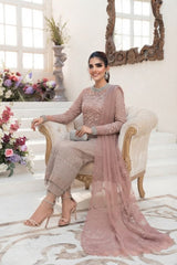 Maria b Coffee and Ash Pink (BD-2101)-Unstitched