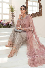 Maria b Coffee and Ash Pink (BD-2101)-Unstitched
