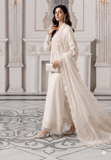 Maria B Cream Chiffon Formal Collection