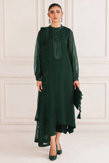 Baroque 03-Piece Chiffon Suit With Sequence Embroidery-Unstitched