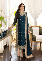 Asim Jofa Zinc Embroidered Chiffon 3 Piece Unstitched