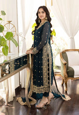 Asim Jofa Zinc Embroidered Chiffon 3 Piece Unstitched