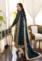 Asim Jofa Zinc Embroidered Chiffon 3 Piece Unstitched