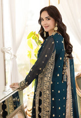 Asim Jofa Zinc Embroidered Chiffon 3 Piece Unstitched