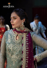 Asim Jofa Luxury Chiffon Embroidered 3 Piece Unstitched