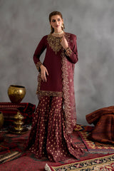Iznik Chiffon Formal Collection Embroidered 3piece Unstitched