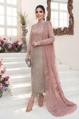 Maria b Coffee and Ash Pink (BD-2101)-Unstitched
